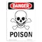 Signmission Safety Sign, OSHA Danger, 10" Height, Rigid Plastic, Poison, Portrait OS-DS-P-710-V-1531 - alternate 1